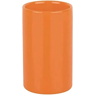 Imagen de Spirella Tube Portacepillos de Dientes, Gres, Naranja, Ø7 x 11,5 cm