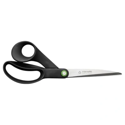 Imagen de Fiskars Tijeras Universales ReNew, Longitud: 24,9 cm, Acero Inoxidable Reciclado/Plástico Reciclado, Functional Form, Negro, 1074546