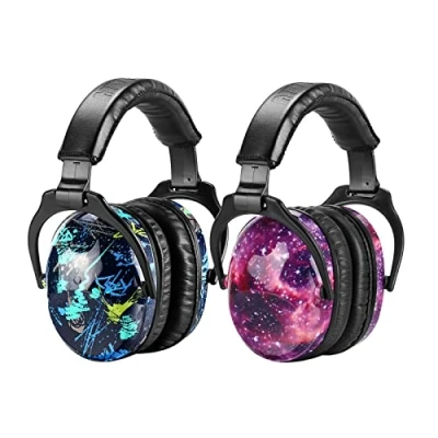 Imagen de ZOHAN 030 Cascos Antiruido Niños Pack 2, Insonorizacion para Estudiar, Proteccion Auditiva con Problemas Sensoriales