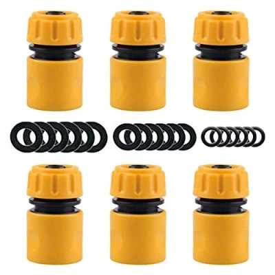 Imagen de YAAVAAW Paquete de 6 conectores extremo manguera Conector conexión rápida para 1,27 cm (viene con 18 arandelas sellado reemplazo)
