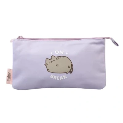 Imagen de Grupo Erik Estuche Pusheen 3 Compartimentos Escolar niña │ Estuches Escolares Compartimentos, Material y papeleria Kawaii Vuelta al Cole