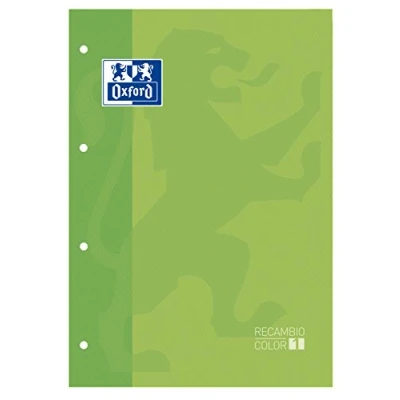 Imagen de Oxford 100104037 Recambio, A4, 80 hojas, cuadricula 5mm x 5mm, verde