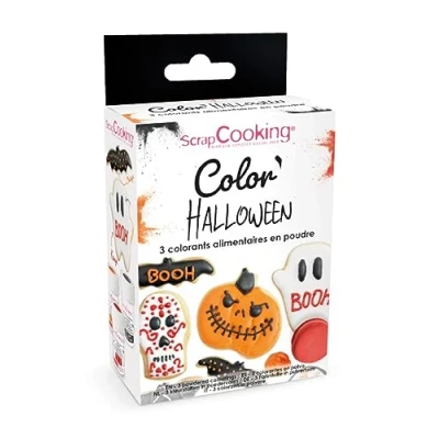 Imagen de SCRAP COOKING 3 colores en polvo para Halloween, x 5 g
