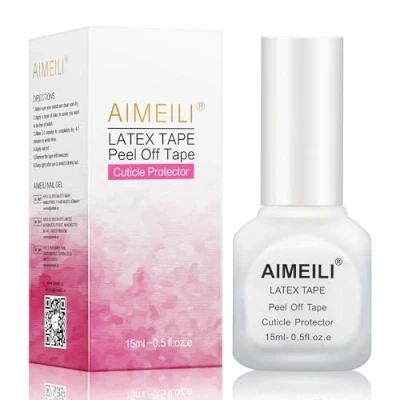 Imagen de AIMEILI Latex Liquido para Uñas Peel Off Cutícula Polish Barrier Skin Protección Manicura Pintauñas de la Piel y los Dedos Decorar 15ml