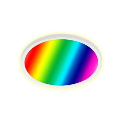 Imagen de BRILONER Panel LED, Regulables, lámparas de Techo con regulación Color RGB, Backlight Control Remoto, 15vatios, 1850lúmenes, 4000Kelvin, Blanco, ø29,3cm (7092 416)