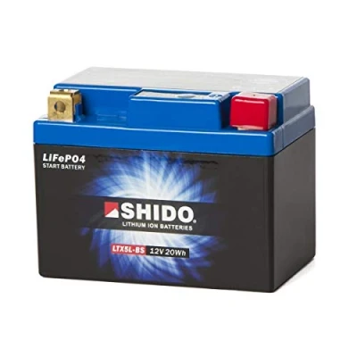 Imagen de SHIDO LTX5L BS LION S Batería de ion litio, 12V 20WH, color azul