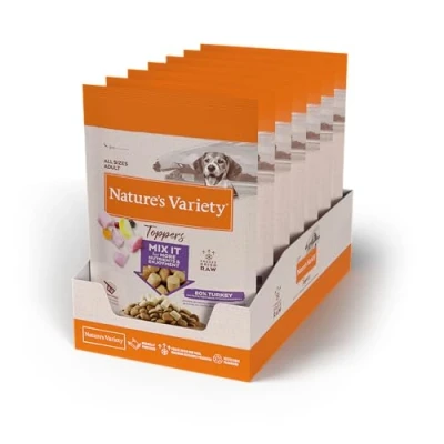 Imagen de Nature&#039;s Variety Freeze Dried Toppers de Pavo Liofilizados para Perros Caja 7 x 40g