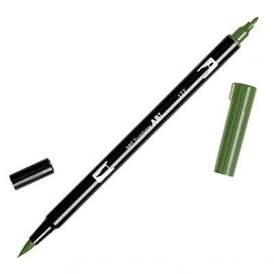 Imagen de Tombow Rotulador de punta doble, color verde (177 Dark Jade)