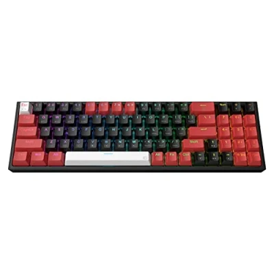 Imagen de Redragon K628 Pro 75% Wireless RGB Gaming Keyboard con 3 modos, 78 teclas, teclado mecánico compacto intercambiable en caliente, interruptor rojo