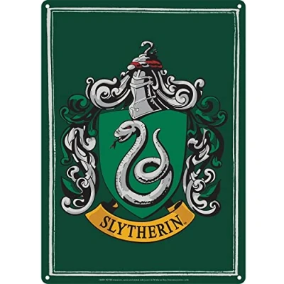 Imagen de Half Moon Bay Arte de Pared Harry Potter, letreros Lata con Escudo Slytherin, pósteres Potter para Dormitorio, decoración Dormitorio y Accesorios