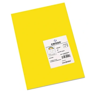 Imagen de Cartulina guarro din a3 amarillo fluorescente 250 grs paquete 50 hojas
