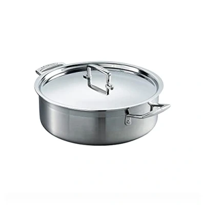 Imagen de Le Creuset Cacerola baja de acero inoxidable, 3 capas, diámetro 28 cm, 96100928000000