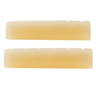 Imagen de Musiclily 43,99mm Ranurada Sin Blanquear Hueso Cejuela Superior Guitarra Eléctrica o Acústica Nut para Epiphone Pre 2014 de 6 Cuerdas (2 Piezas)