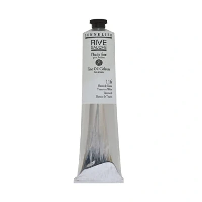 Imagen de Sennelier Rive Gauche Fine Oil Color for Artists, 40ml Tube, Titanium White 116