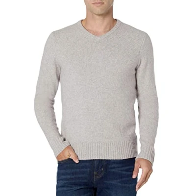Imagen de Amazon Essentials Jersey de Manga Larga con Cuello en Pico y Tacto Suave Hombre, Gris Claro, XXL
