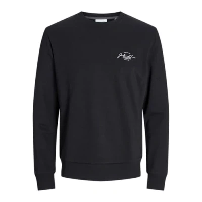 Imagen de JACK &amp; JONES Jjferris Sudadera con Cuello Redondo, Navy Blazer/Print:Big, XS para Hombre