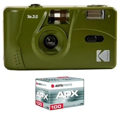 Imagen de KODAK M35 Cámara Recargable de 35 mm, Lente Gran Angular Fija, Visor óptico, Flash Integrado, batería AAA