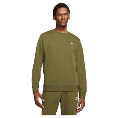 Imagen de Nike BV2666 M NSW Club CRW FT Sweatshirt Mens Rough Green/White L