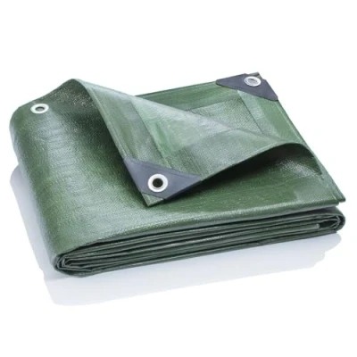 Imagen de GardenMate 2 m x 200 g/m2 Lona de protección Premium Verde Funda Protectora Impermeable