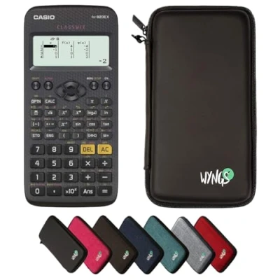 Imagen de CALCUSO Paquete Básico Negro con Calculadora Casio FX 82DE X ClassWiz (Alemán)