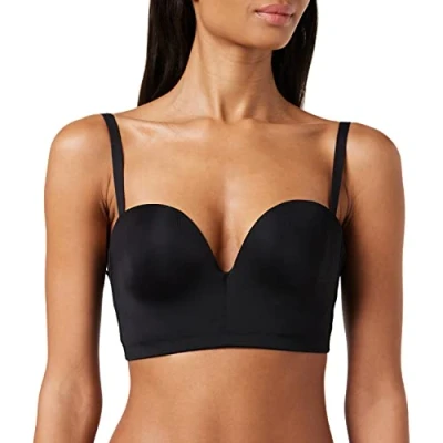 Imagen de Wonderbra Ultimate Backless Sujetador sin Espalda, Opaco, Negro, 90D para Mujer