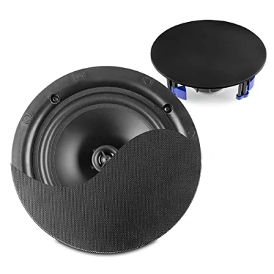 Imagen de Power Dynamics NCBT5B Altavoces Bluetooth de 5,25 Pulgadas, 40 W, diseño Elegante, públicos Address, Ideal para Bars, Tiendas, restaurantes.
