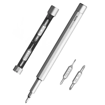 Imagen de HOTO Multiherramienta 5 en 1, destornillador de bolsillo, gadgets regalo para hombres, juego destornilladores precisión magnéticos, set EDC gafas y electrónica