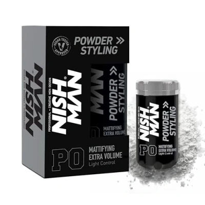 Imagen de NISHMAN polvo de volumen 20 g, control luz, aspecto mate natural, peinado , textura del cabello, cera en polvo, texturizante, voluminizante(P0