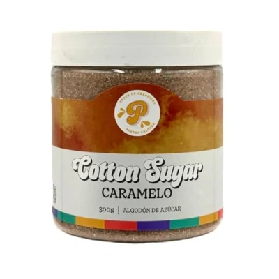 Imagen de PASTRY COLOURS, Azucar para Maquina de Algodón, Algodon Botes Pequeños, Perfecto Llenar tus Fiestas con Algodones Azúcar Colores Divertidos y Deliciosos, 300 G (Caramelo)