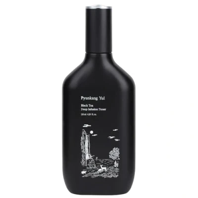 Imagen de [PKY] Tónico de Infusión Profunda Té Negro para Antiedad, Hidratación Rica Cuidado Líneas Finas y Piel Firme, la Coreano (4.39 Fl. Oz, 130ml)