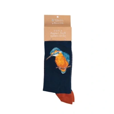 Imagen de Wrendale Designs by Hannah Dale Calcetines para hombre &quot;The Kingfisher&quot;, El martín pescador, M