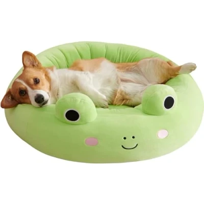 Imagen de Squishmallows Wendy Frog Cama Oficial para Animales domésticos de Peluche Extra Suave