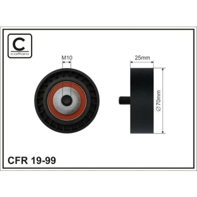 Imagen de Rodillo tensor, correa auxiliar CAFFARO 19 99