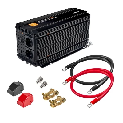 Imagen de OSRAM POWERinvert PRO Modified Sine Wave Inverter, convertidor de onda sinusoidal modificado, 12V DC 2000W, OEINVMA20, para necesidades energéticas aisladas la red