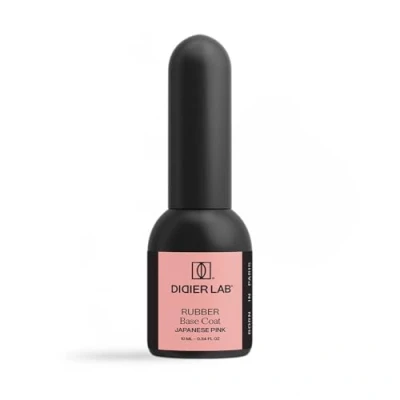 Imagen de Didier Lab Premium Base Rubber para Uñas Japanese Pink Libre de HEMA y TPO UV LED Esmalte Semipermanente Rosa Coat Pintauñas Gel Permanentes Lampara 10ml