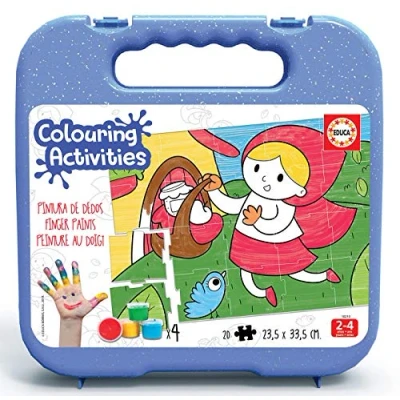 Imagen de Educa Colouring Activities: La Caperucita Roja Puzzle para Colorear, Multicolor (18210)