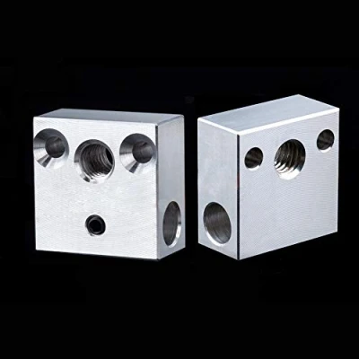 Imagen de Paquete de 2 bloques calentador CR 10 para impresora 3D Creality All Metal Hotend Ender 3s 3 Pro 5 CR10 S4 S5 (aluminio)