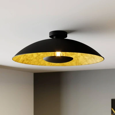 Imagen de lámpara de techo &#039;Emilienne&#039; (Moderno) en Negro hecho Metal e.o. para Salón &amp; Comedor (1 llama, E27) Lindby techo,