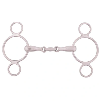 Imagen de BR Filete de anillas sueltas Pessoa doble articulación 18 mm 13,5 1 Color Gris