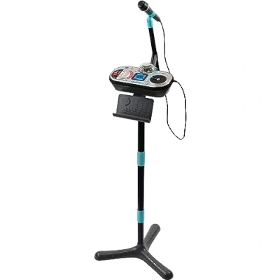 Imagen de VTech Kidi Super Star DJ Studio Black 10 en 1 Juguete Karaoke con micrófono, Mesa de Mezclas extraíble y Muchos Efectos para editar la música niños 6 a 12 años