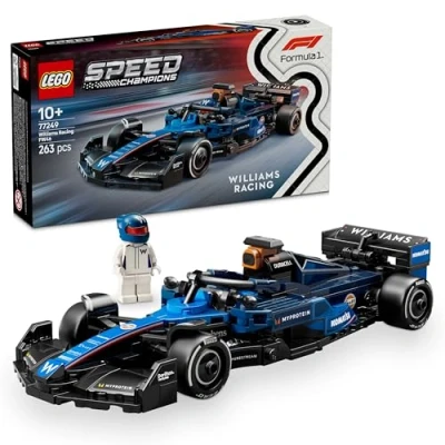 Imagen de LEGO Speed Champions Coche de Carreras Williams Racing FW46 F1 Vehículo Fórmula 1 Juguete y Minifigura Piloto para Coleccionar, Regalo Niños Niñas 10 Años o Más 77249
