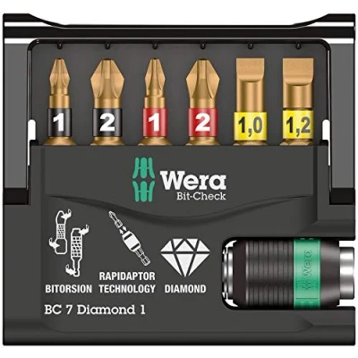 Imagen de WERA 05073419001 Bit Check 7 Diamond 1 SB Estuches de puntas