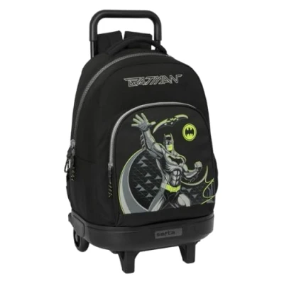 Imagen de Safta BATMAN GAME OVER Mochila Grande con Ruedas, Compacta, Extraíble, Ideal para Niños de Diferentes Edades, Cómoda y Versátil, Calidad Resistencia, 33x22x45 cm