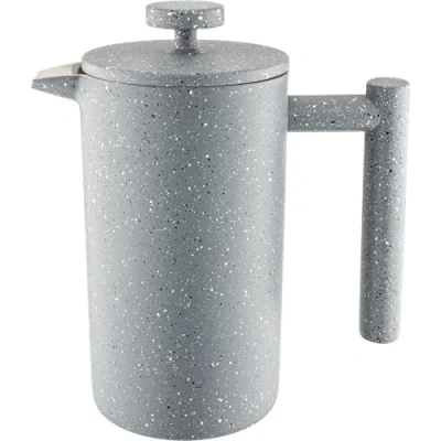 Imagen de Café Olé Cafetera, Acero Inoxidable, Prensa Francesa, 350ml, Acabada de Granito Gris, CFD 03GG