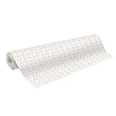 Imagen de Clairefontaine 211941C Bobina de papel regalo Alianza 60 g Tamaño: 50 x 0,70 m Diseño: Zig Zag, azul, naranja y amarillo Embalaje regalo, especial gran longitud,