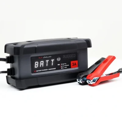 Imagen de Schumacher Rugged SPX 458 Cargador Mantenimiento de Carga Automático Inteligente 12V, 3A para Motocicletas, Coches, Barcos, Jet Ski, Cuatriciclos, Cortadoras Césped, Mini Tractores IP54