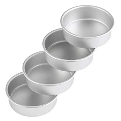 Imagen de Camisin de 4 moldes pequeños para tartas 10 cm, redondos hornear pizza, quiche y saludable