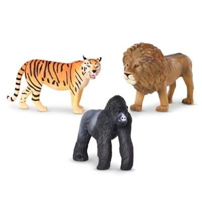 Imagen de Terra by Battat Jungle Animals (Lion, Tiger &amp; Gorilla)