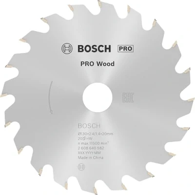 Imagen de Bosch Professional 2 608 640 582 Hoja de sierra circular Optiline Wood 130 x 20/16 2,4 mm, 20 (pack 1), gris