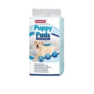 Imagen de Beaphar Puppy Pads Empapadores Perros 60x60, Absorbentes, No Dejan Olor, Adiestramiento para Cachorros, 30 uds